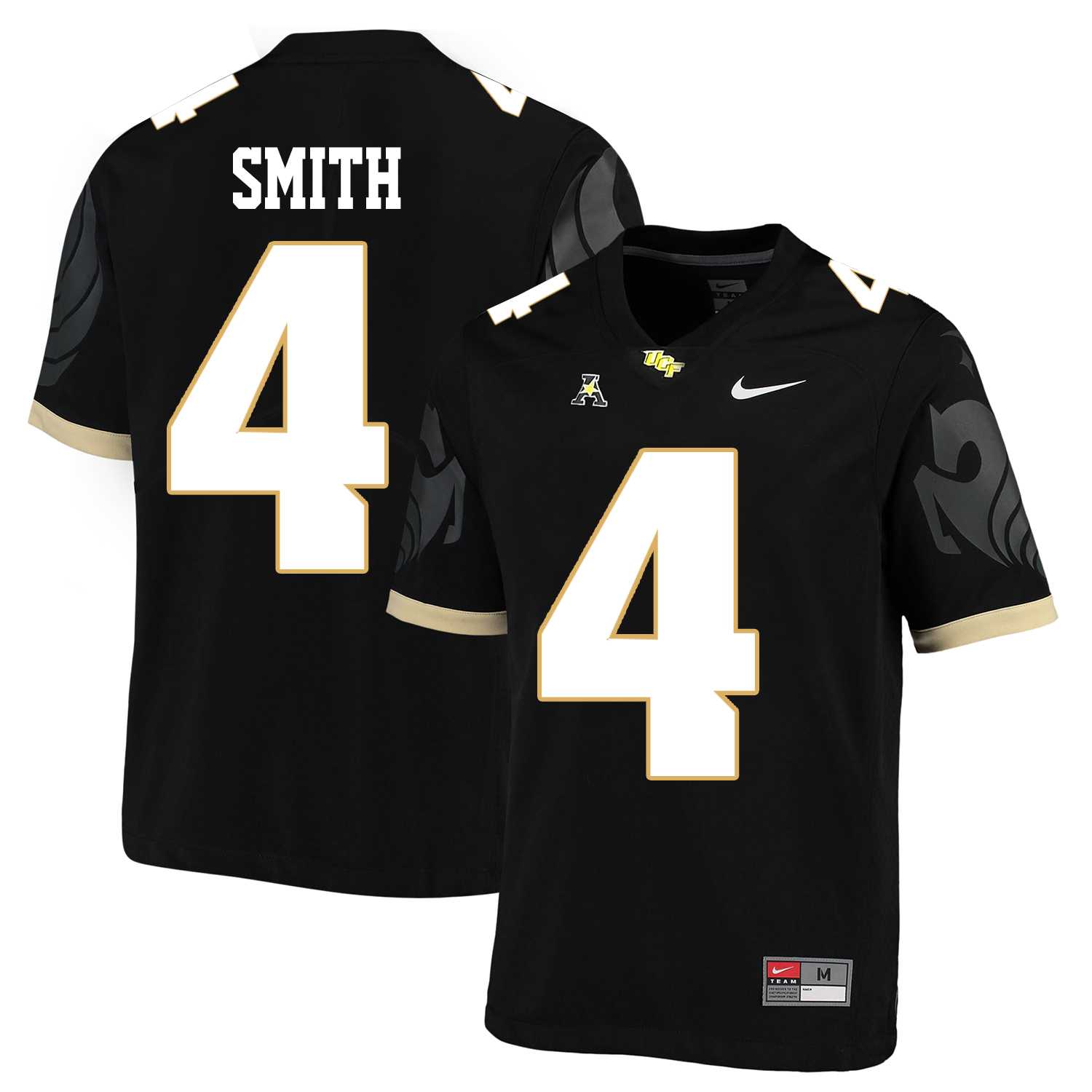 UCF Knights #4 Tre Quan Smith Black College Football Jersey